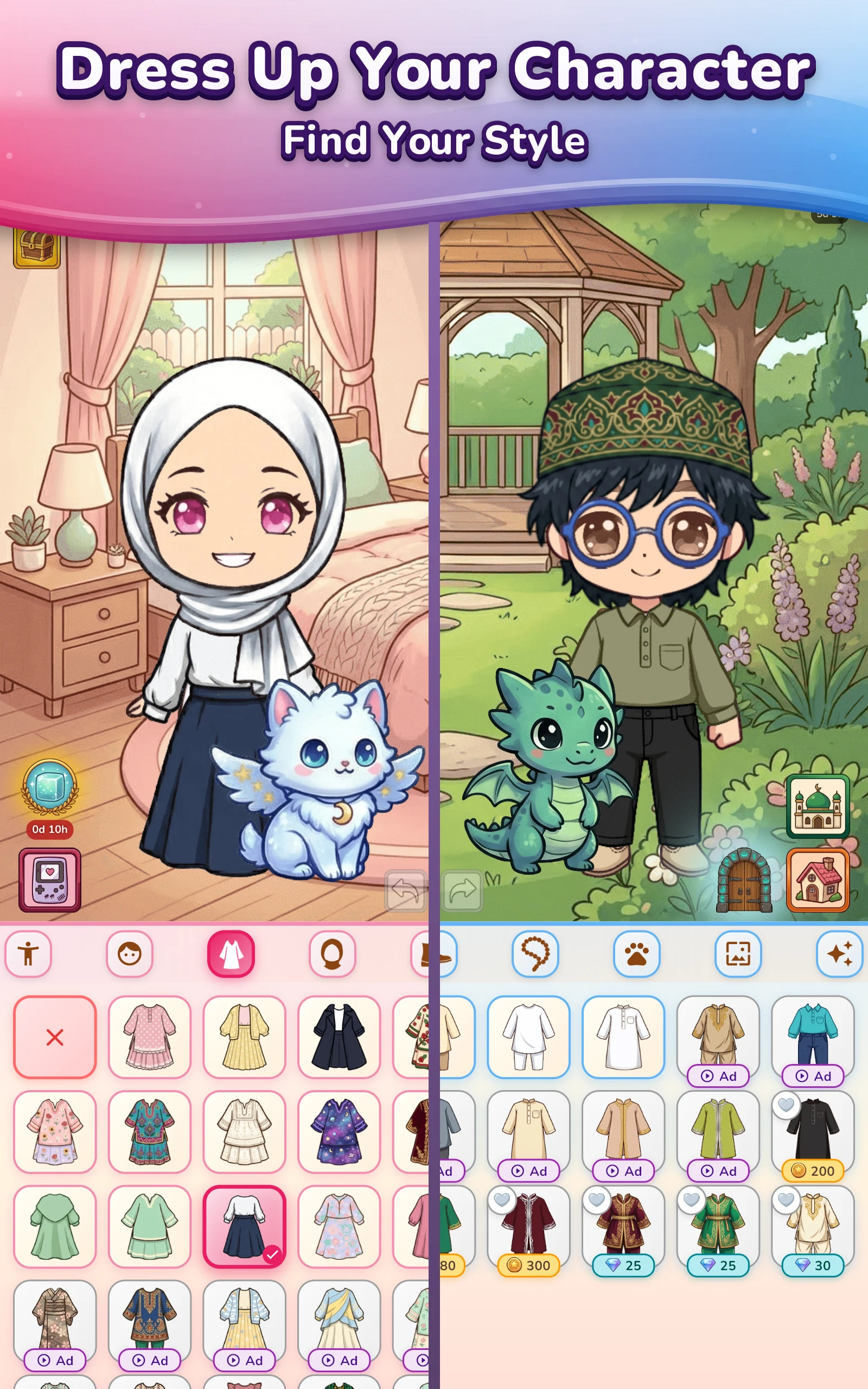 Modest Chibi: Muslim Dress Up screenshot