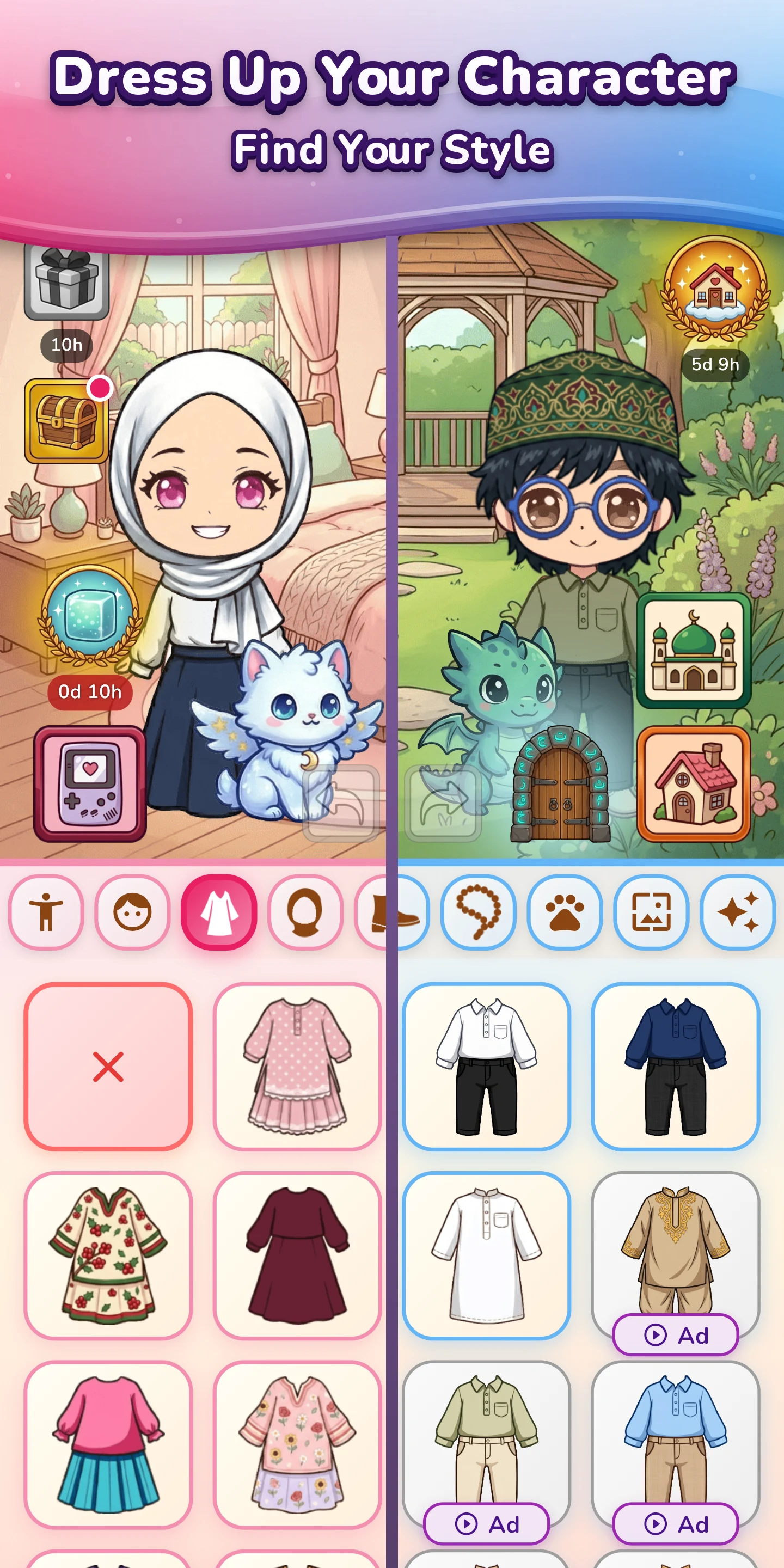 Modest Chibi: Muslim Dress Up screenshot